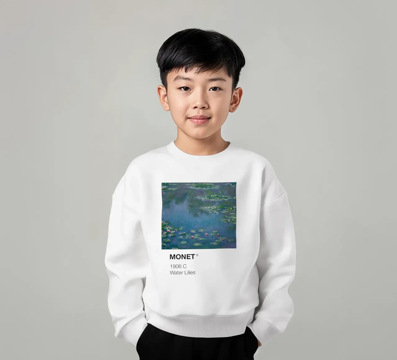 Monet Pantone felpa bambino da Vintagrafica