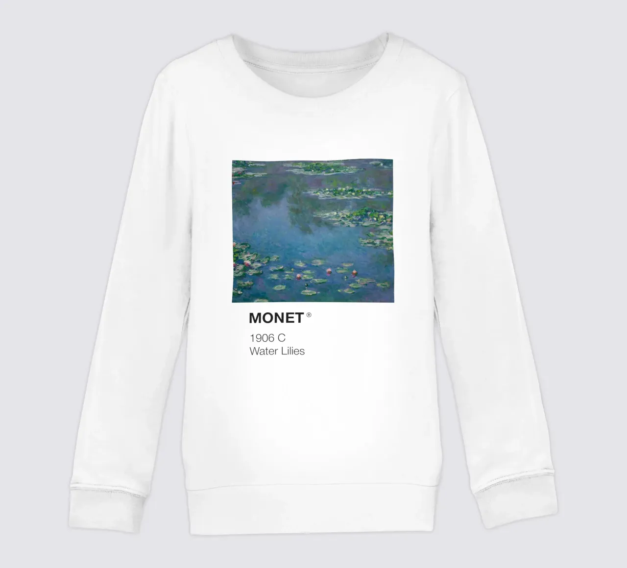 Monet Pantone felpa bambino da Vintagrafica