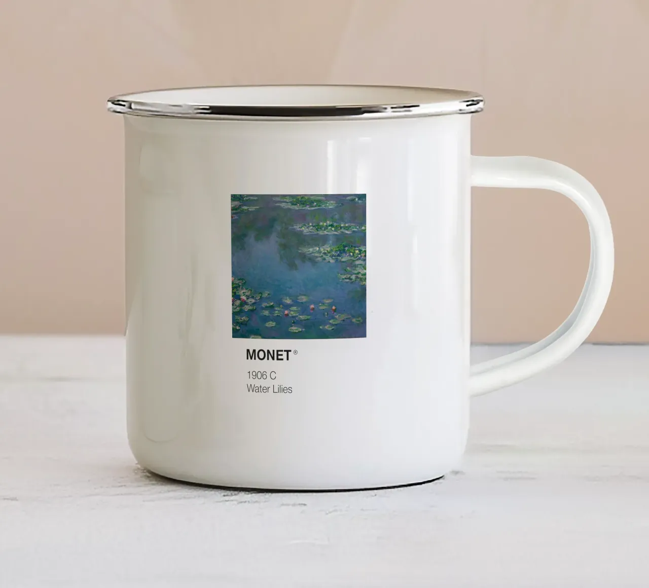 Monet Pantone tazza in smalto da Vintagrafica