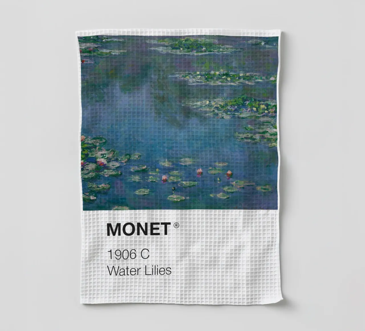 Monet Pantone canovaccio da cucina da Vintagrafica