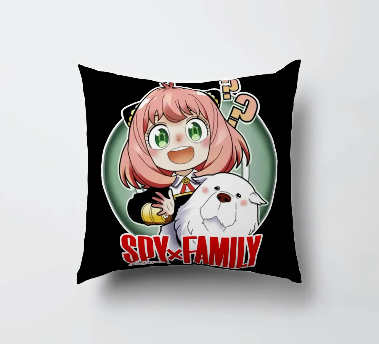 Anya And Pets - Spy X Family decorative cushion by https://www.juniqe.com/uk/shop/Henndraws