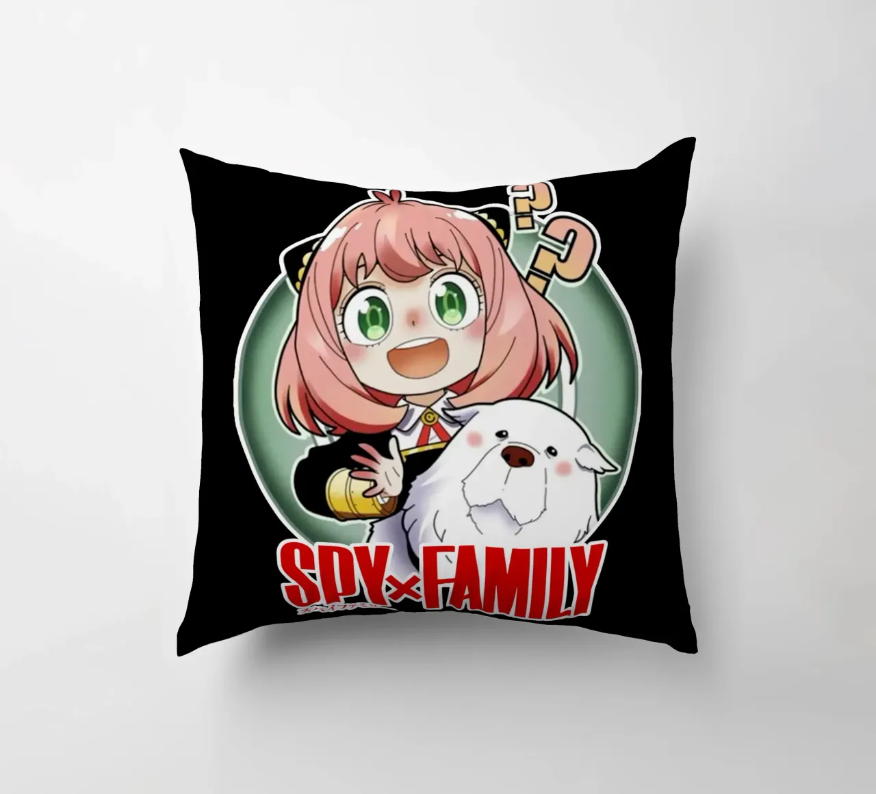 Anya And Pets - Spy X Family decorative cushion by https://www.juniqe.com/uk/shop/Henndraws