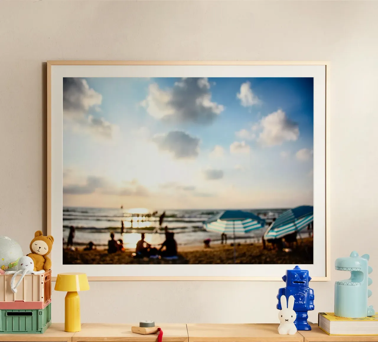 Tardo pomeriggio in spiaggia carta hahnemühle da Tal Paz-Fridman
