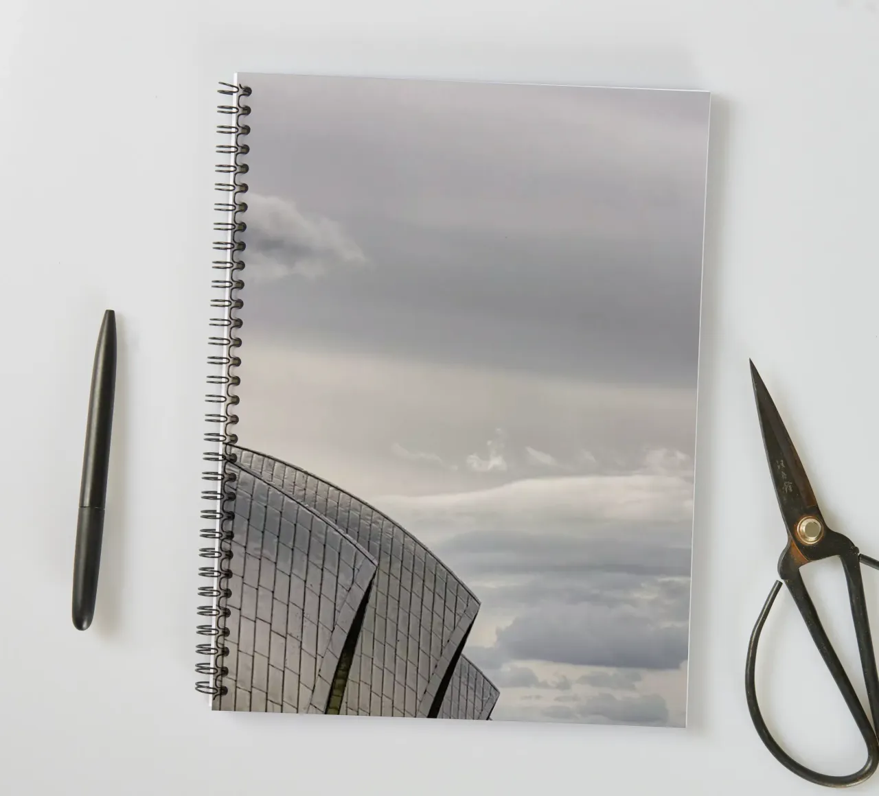 Thames Barrier No 2 spiral notebook by Michael Belhadi