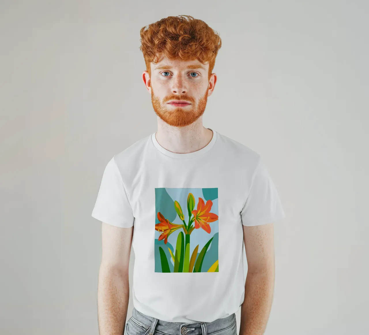 Fiore di Amaryllis t-shirt da HAPPY SHOP