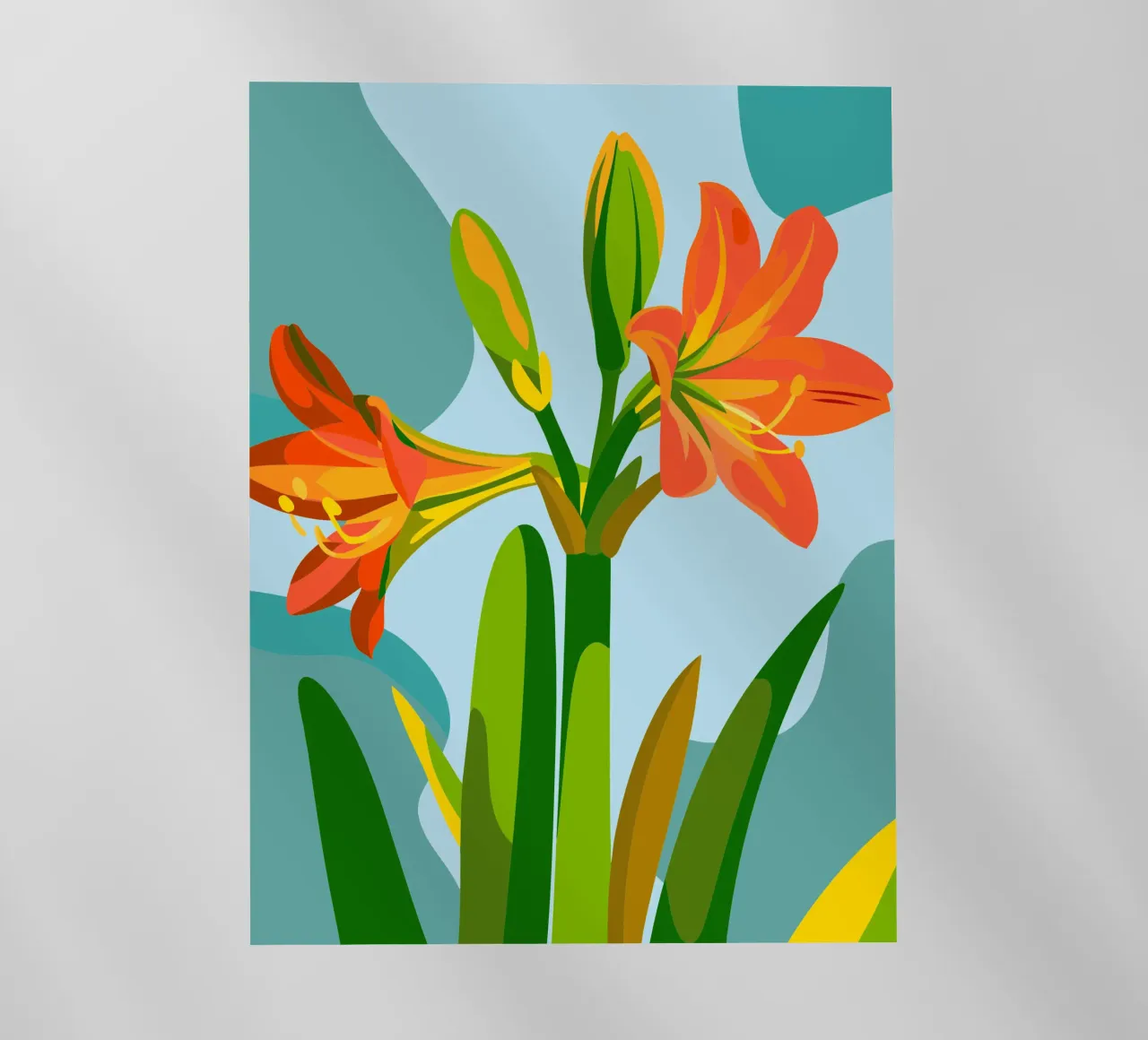 Fiore di Amaryllis pellicola backlit da HAPPY SHOP