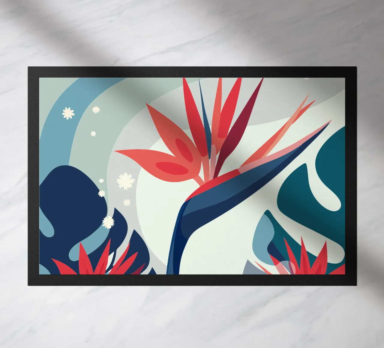 Carnations and Monstera zerbino da HAPPY SHOP