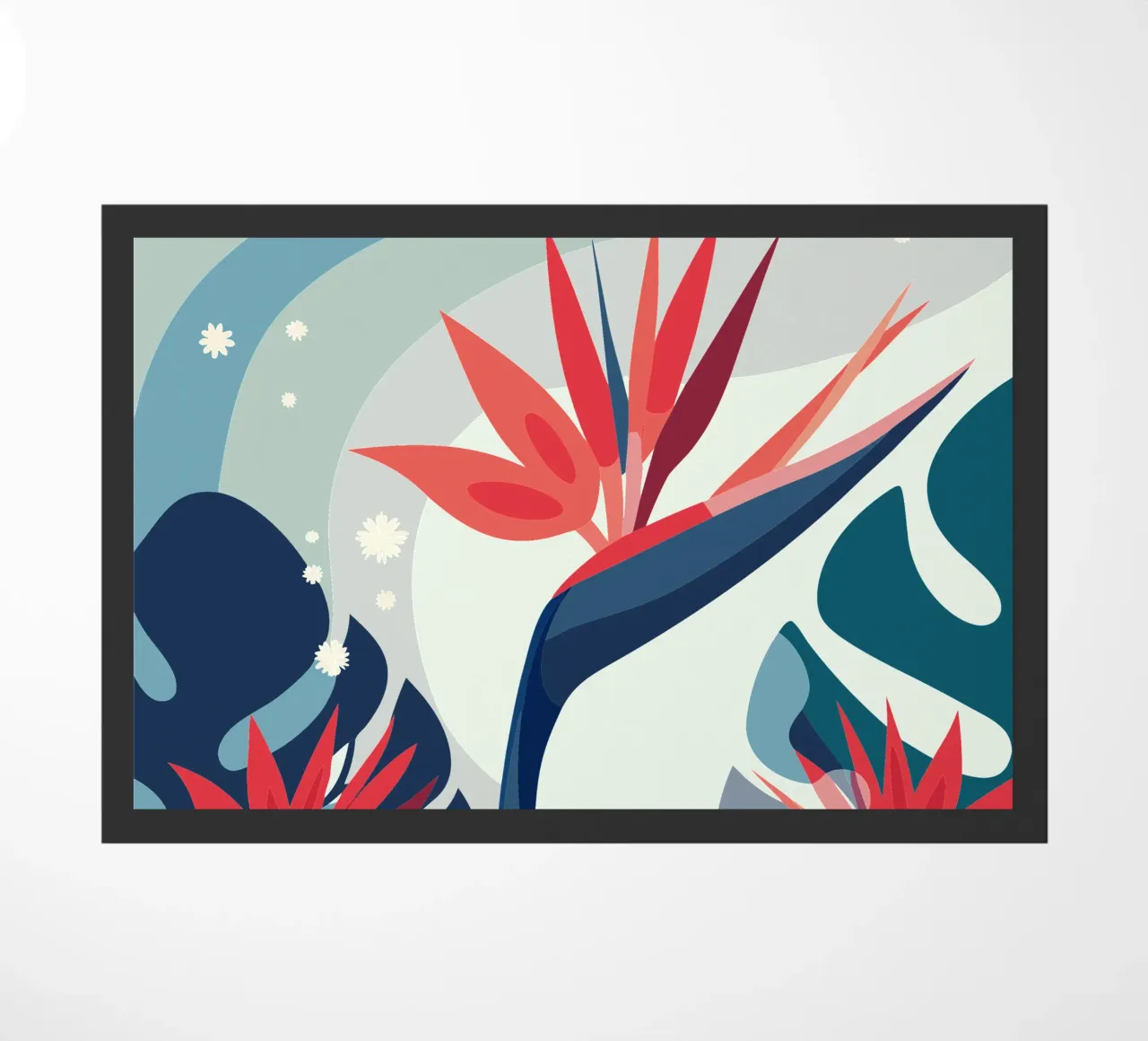 Carnations and Monstera zerbino da HAPPY SHOP