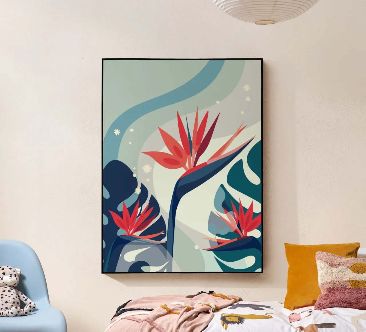 Garofani e Monstera plexiglass da HAPPY SHOP