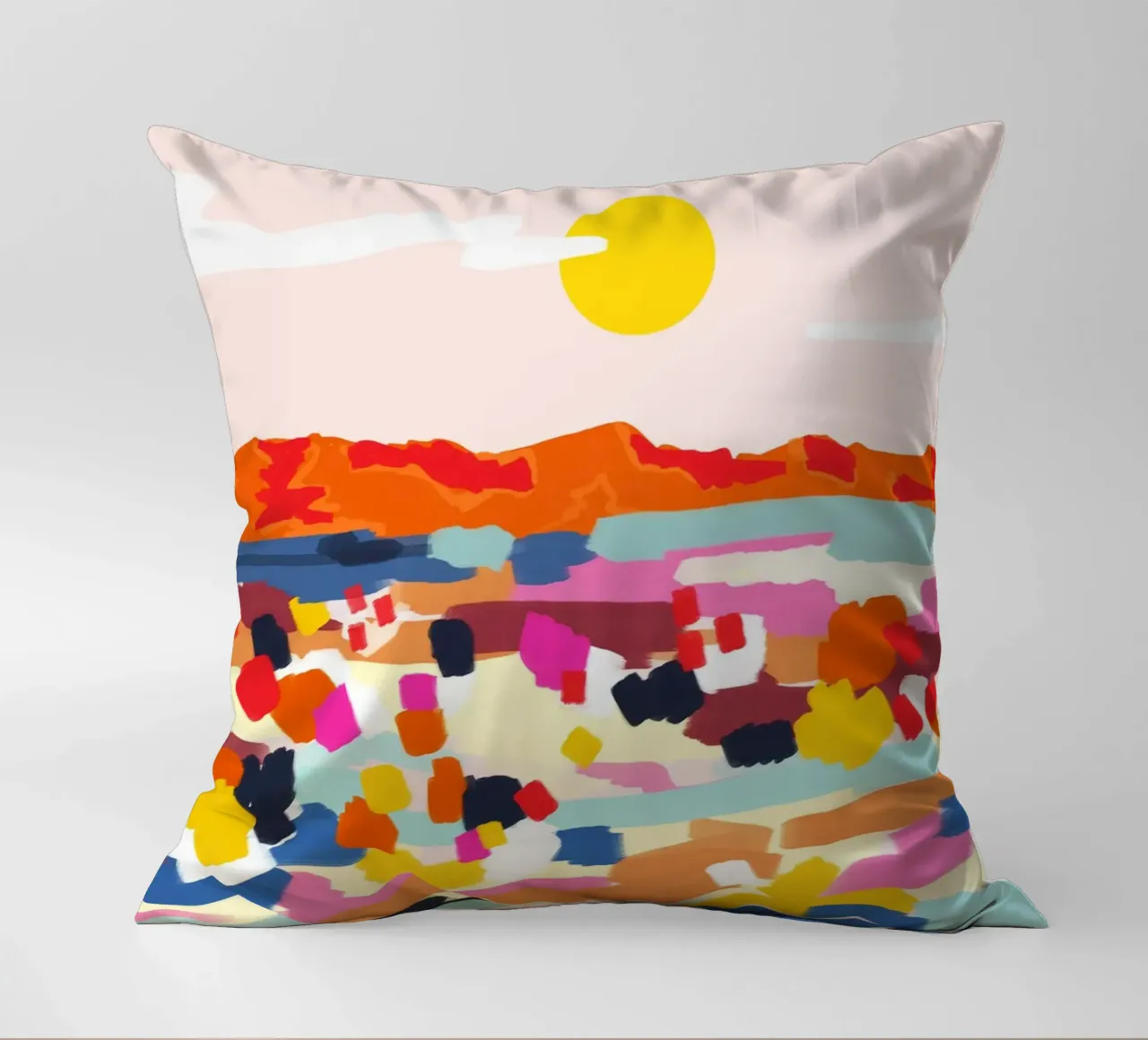 Romantic Landscape decorative cushion by 83oranges