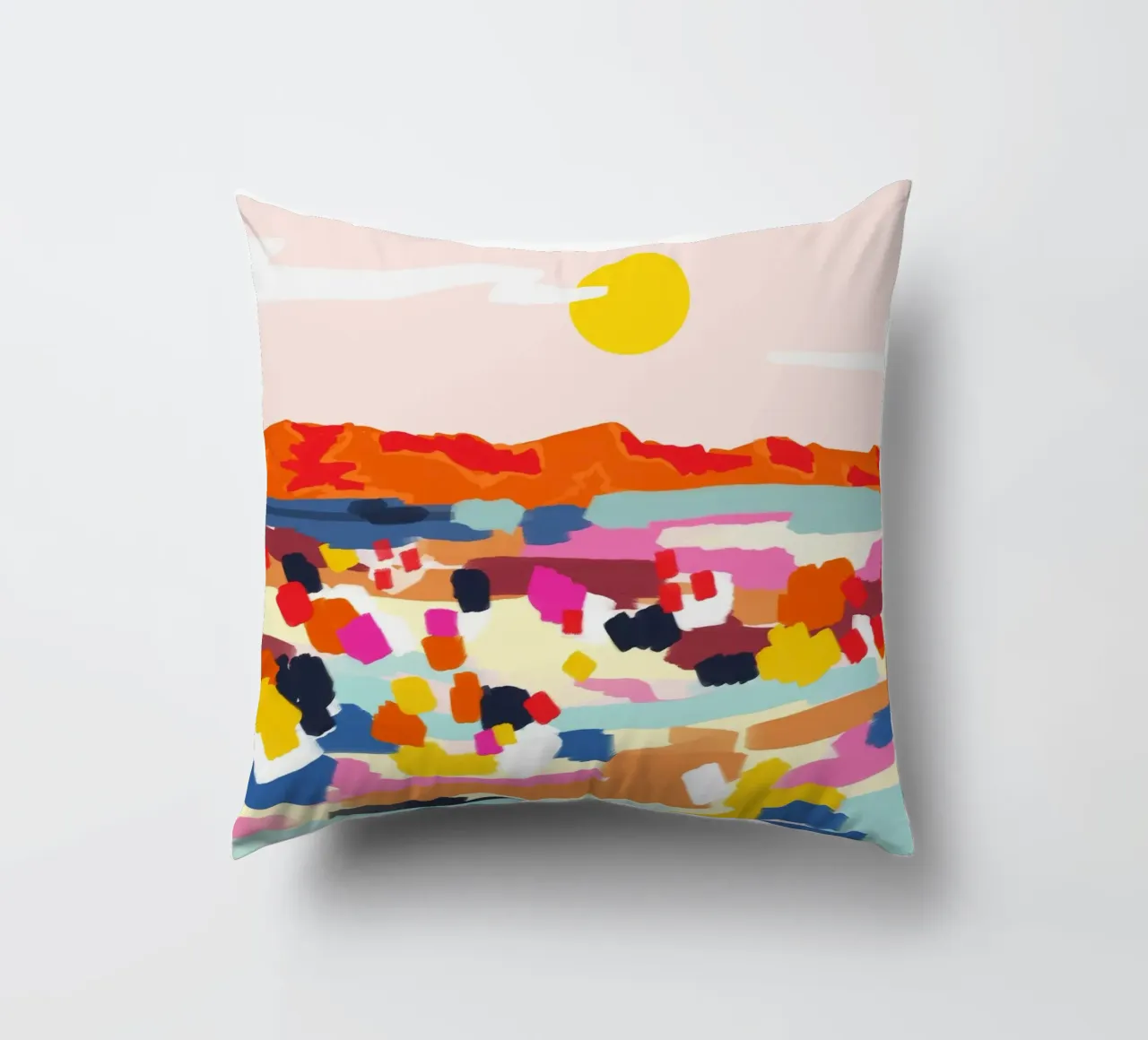 Romantic Landscape decorative cushion by 83oranges