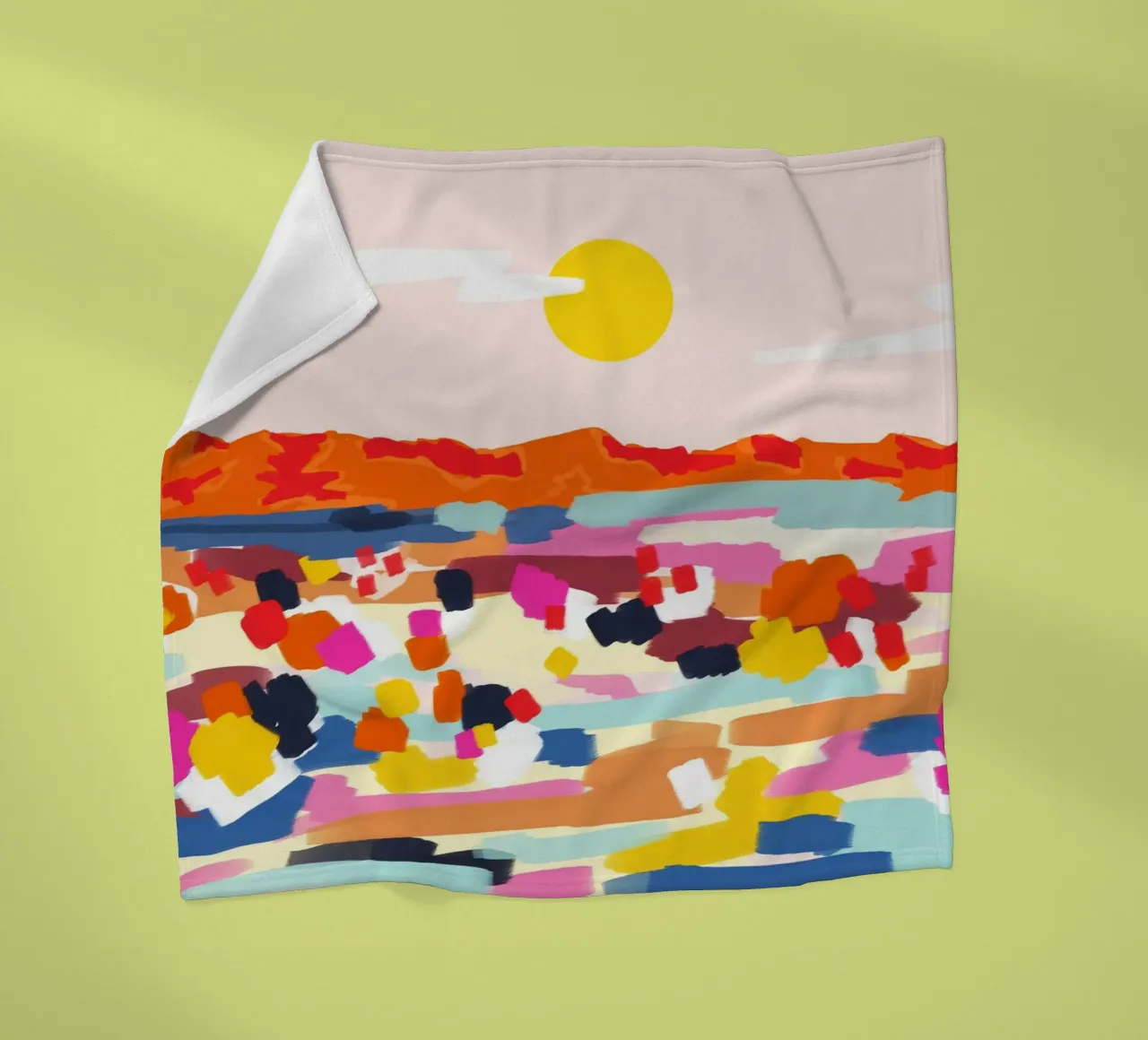 Romantic Landscape fleece blanket by 83oranges