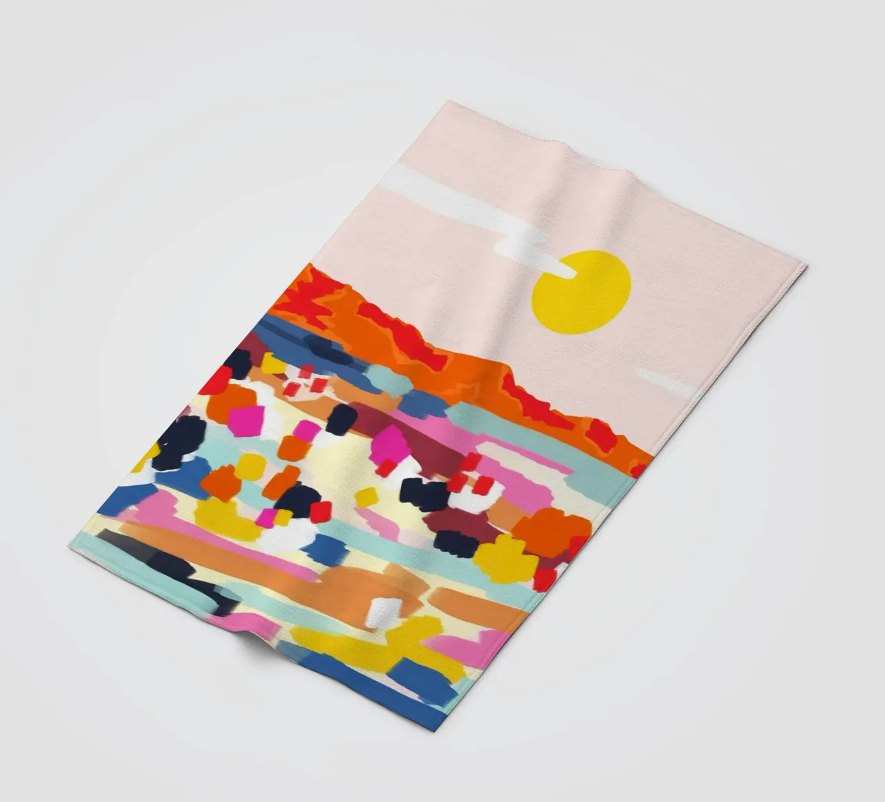 Romantic Landscape fleece blanket by 83oranges