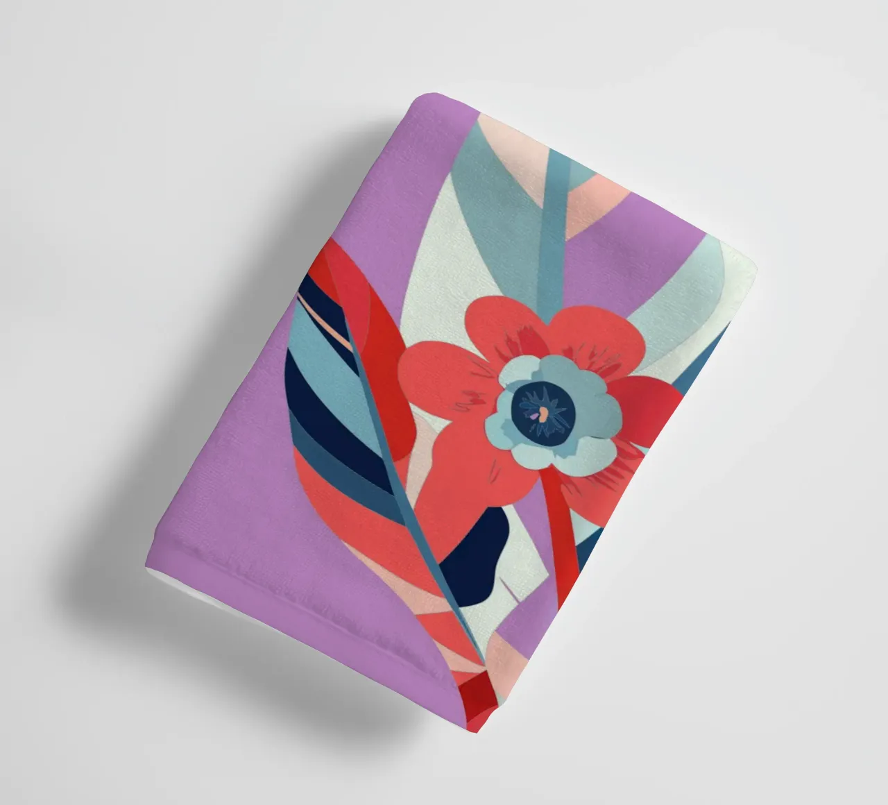 Carnations and Monstera towel by HAPPY SHOP