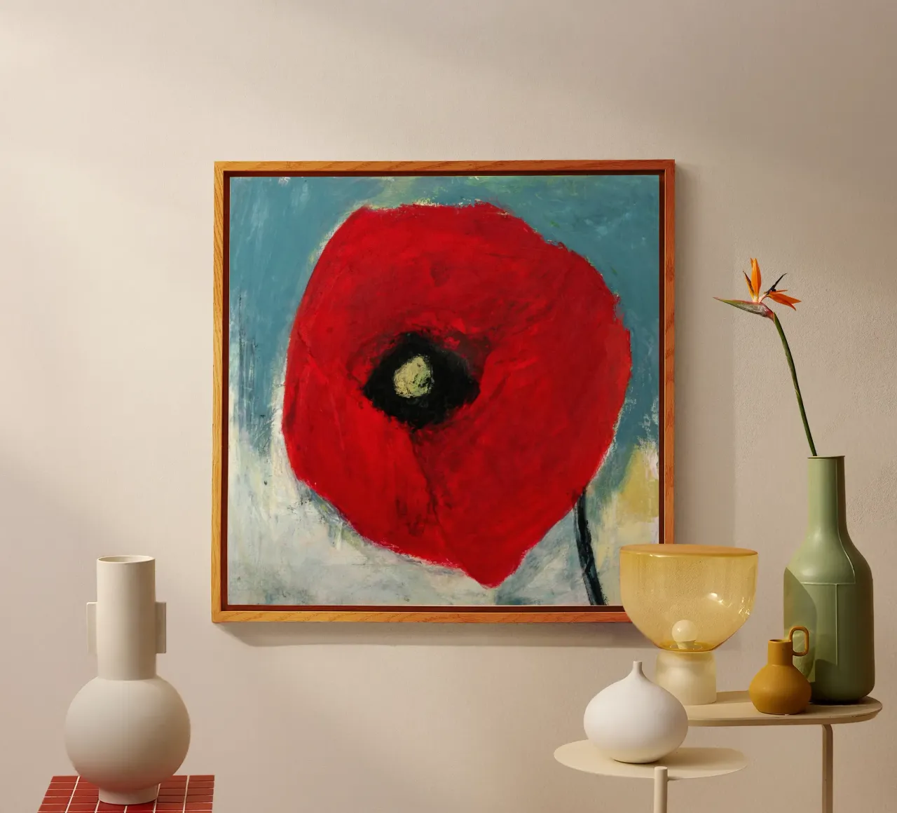 Mohn III plexiglass da Anita Gewald