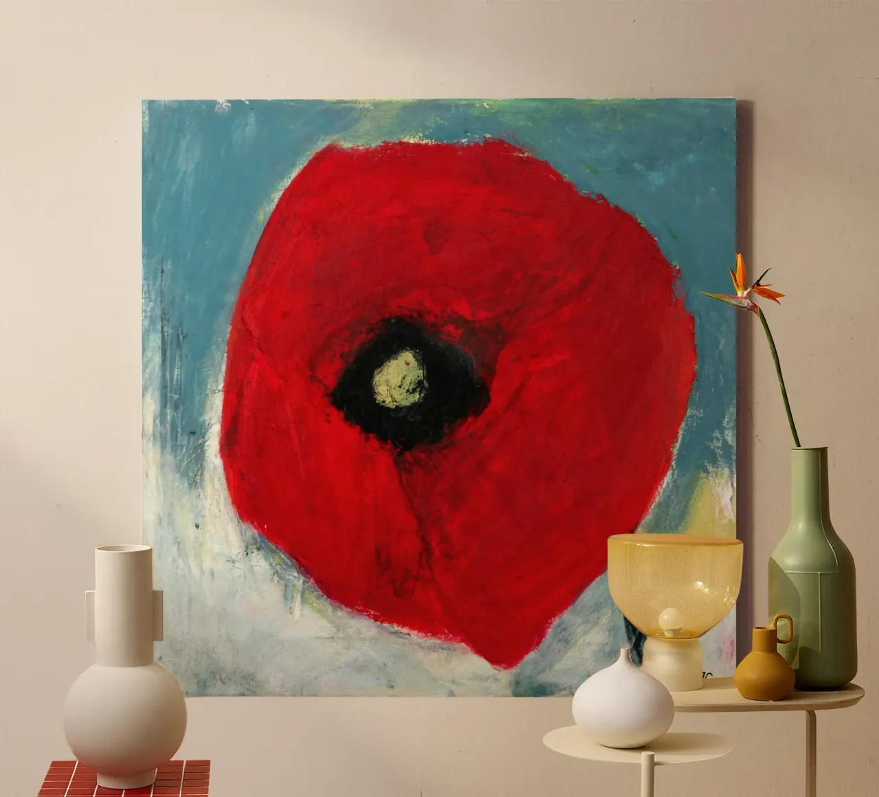 Mohn III tela da Anita Gewald