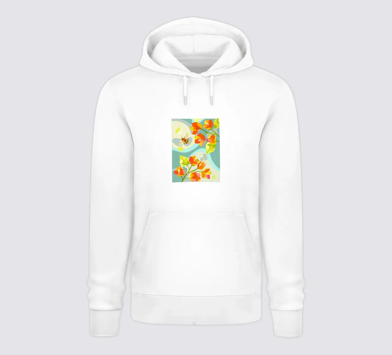 Bougenville flowers hoodie by HAPPY SHOP