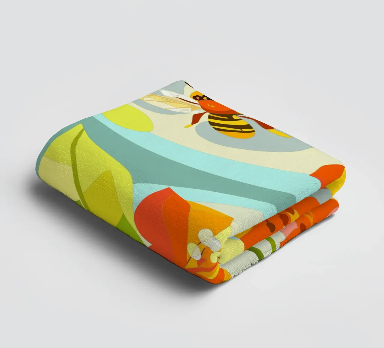 Bougenville flowers towel by HAPPY SHOP