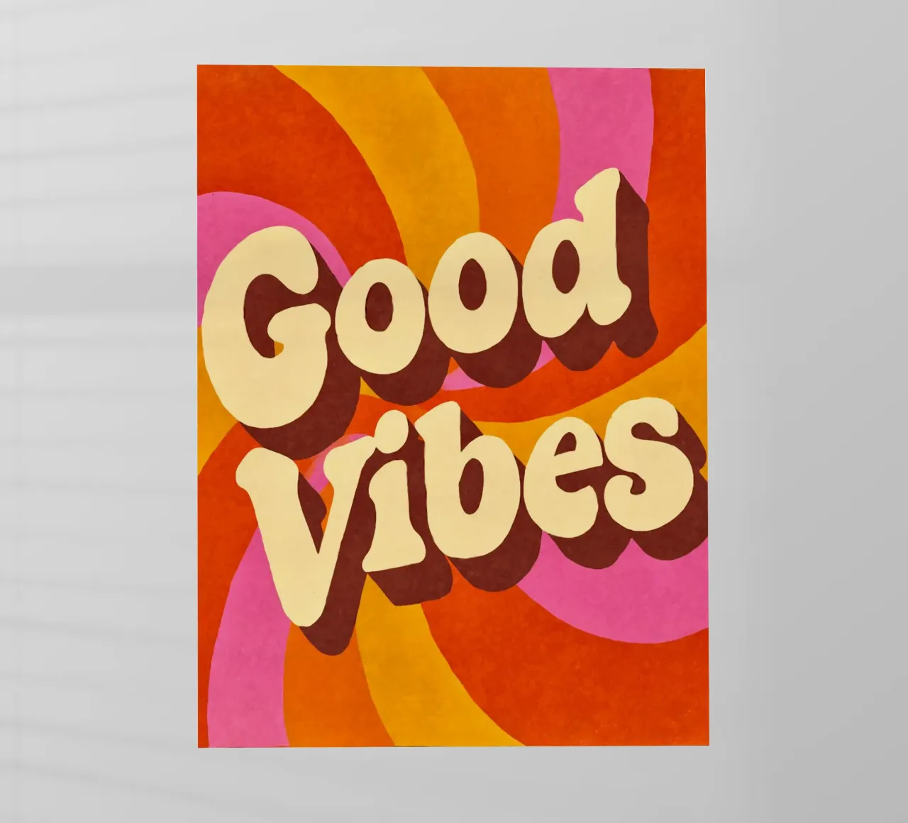 Good Vibes Only Retro Fun lámina retroiluminada de Andrea Haase Modern Home