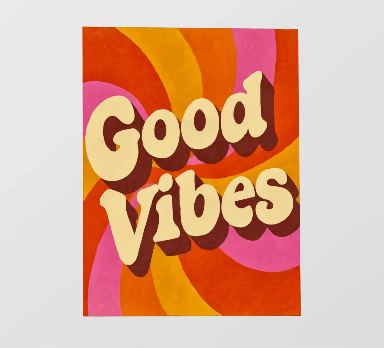 Good Vibes Only Retro Fun lámina retroiluminada de Andrea Haase Modern Home