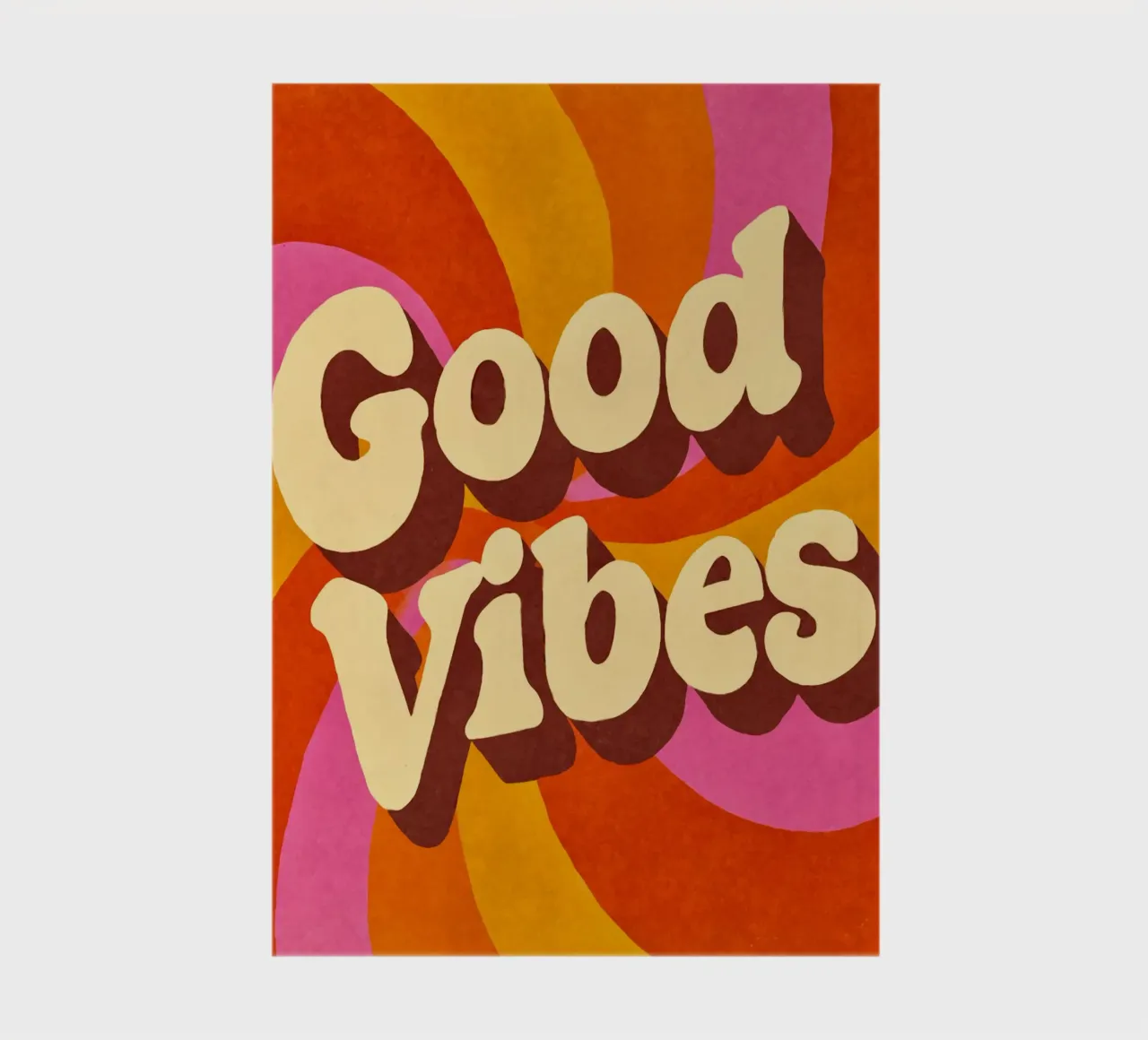 Good Vibes Only Retro Fun notebook by Andrea Haase Modern Home