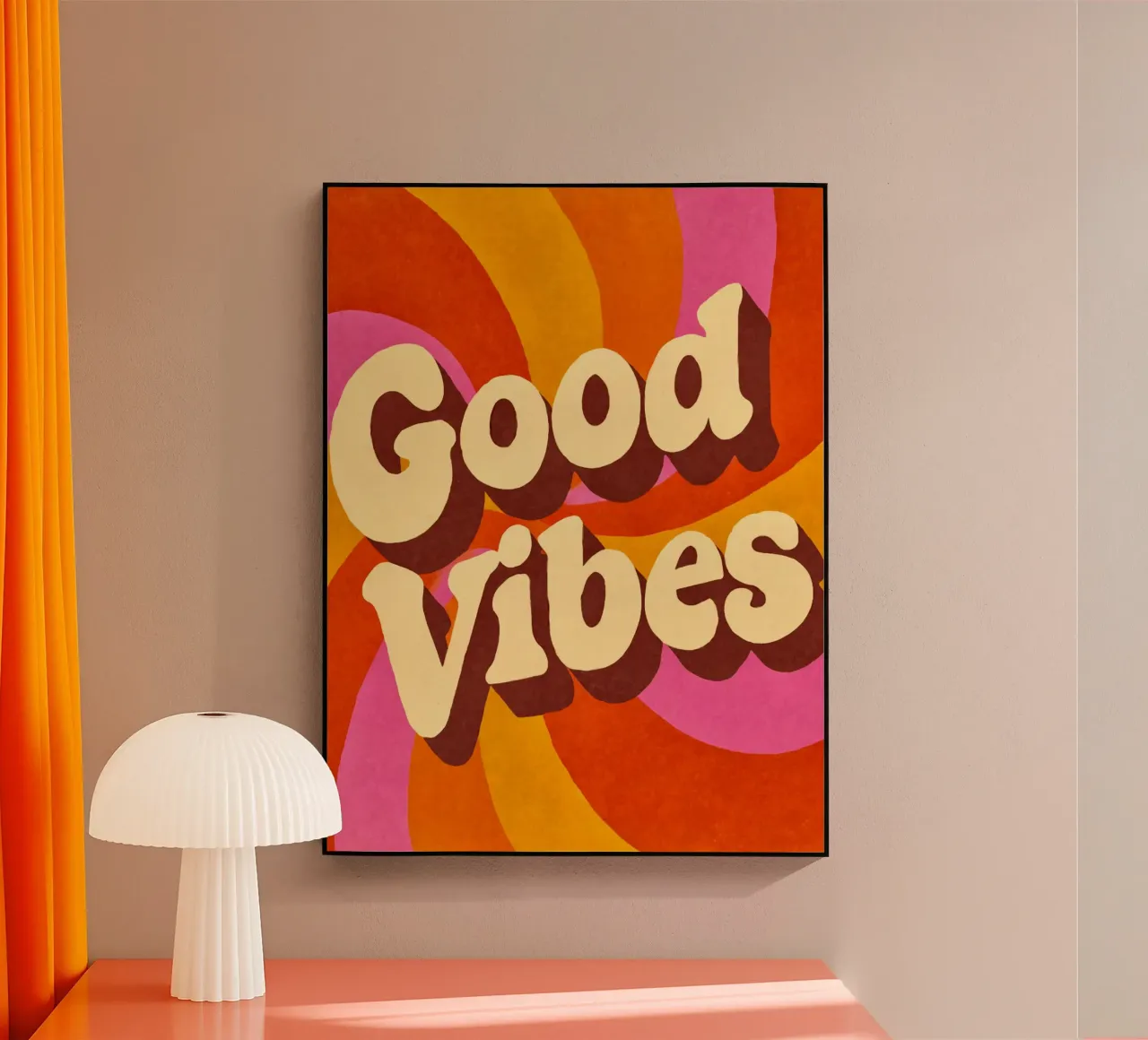 Good Vibes Only Retro Fun metacrilato de Andrea Haase Modern Home