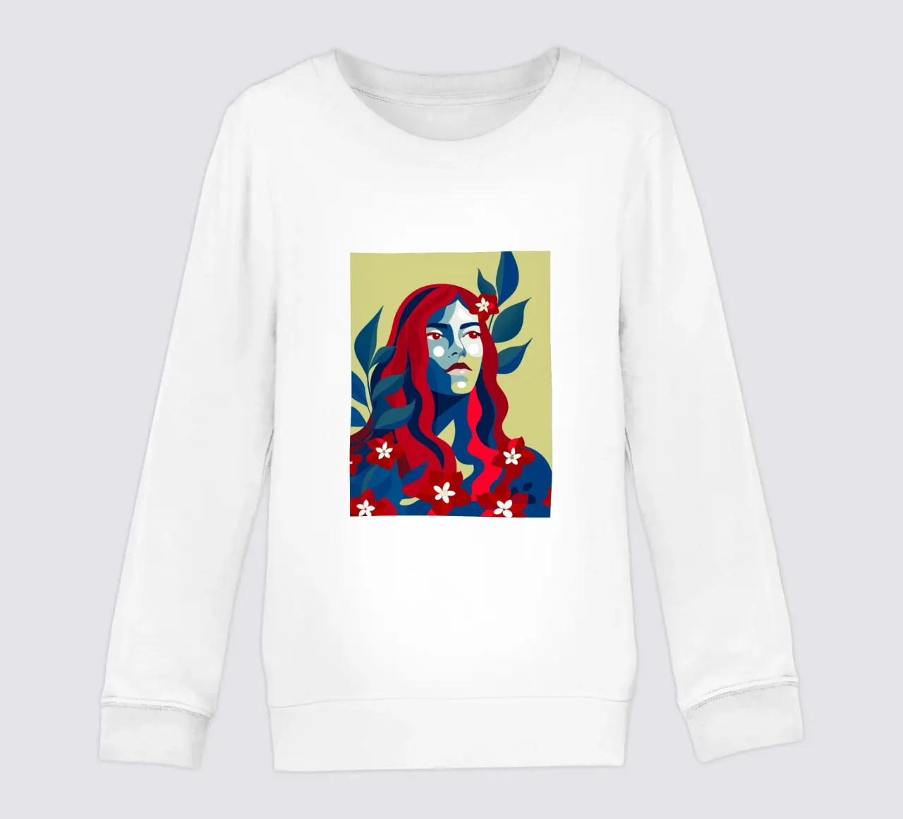 Bougenville flowers kids sweatshirt by HAPPY SHOP