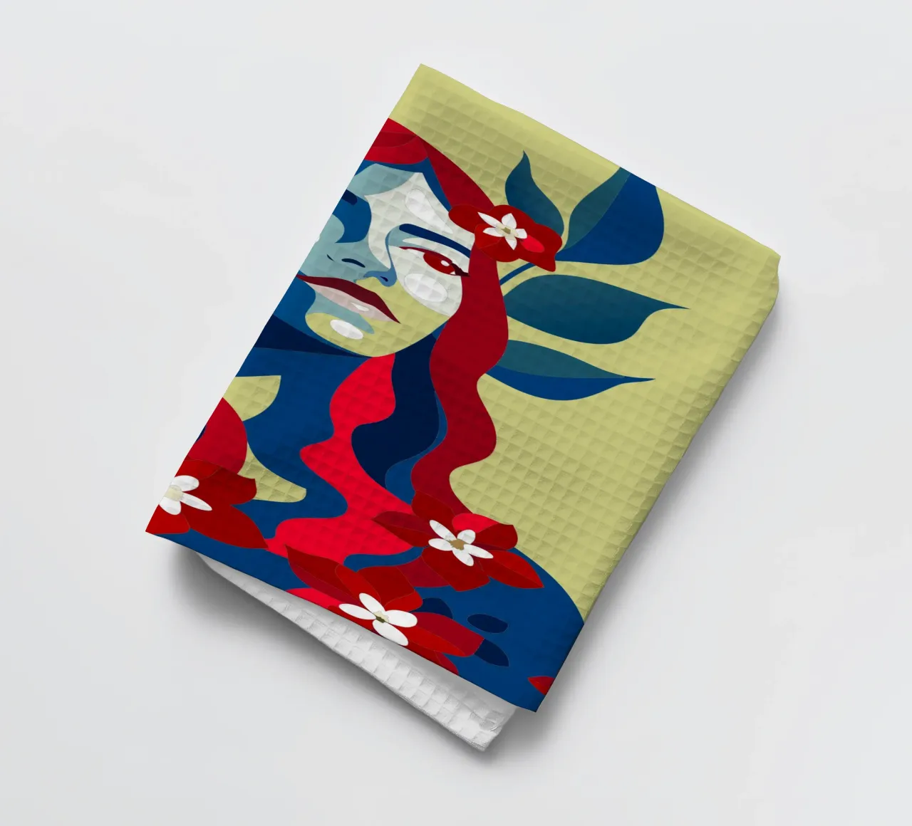 Bougenville flowers tea towel by HAPPY SHOP