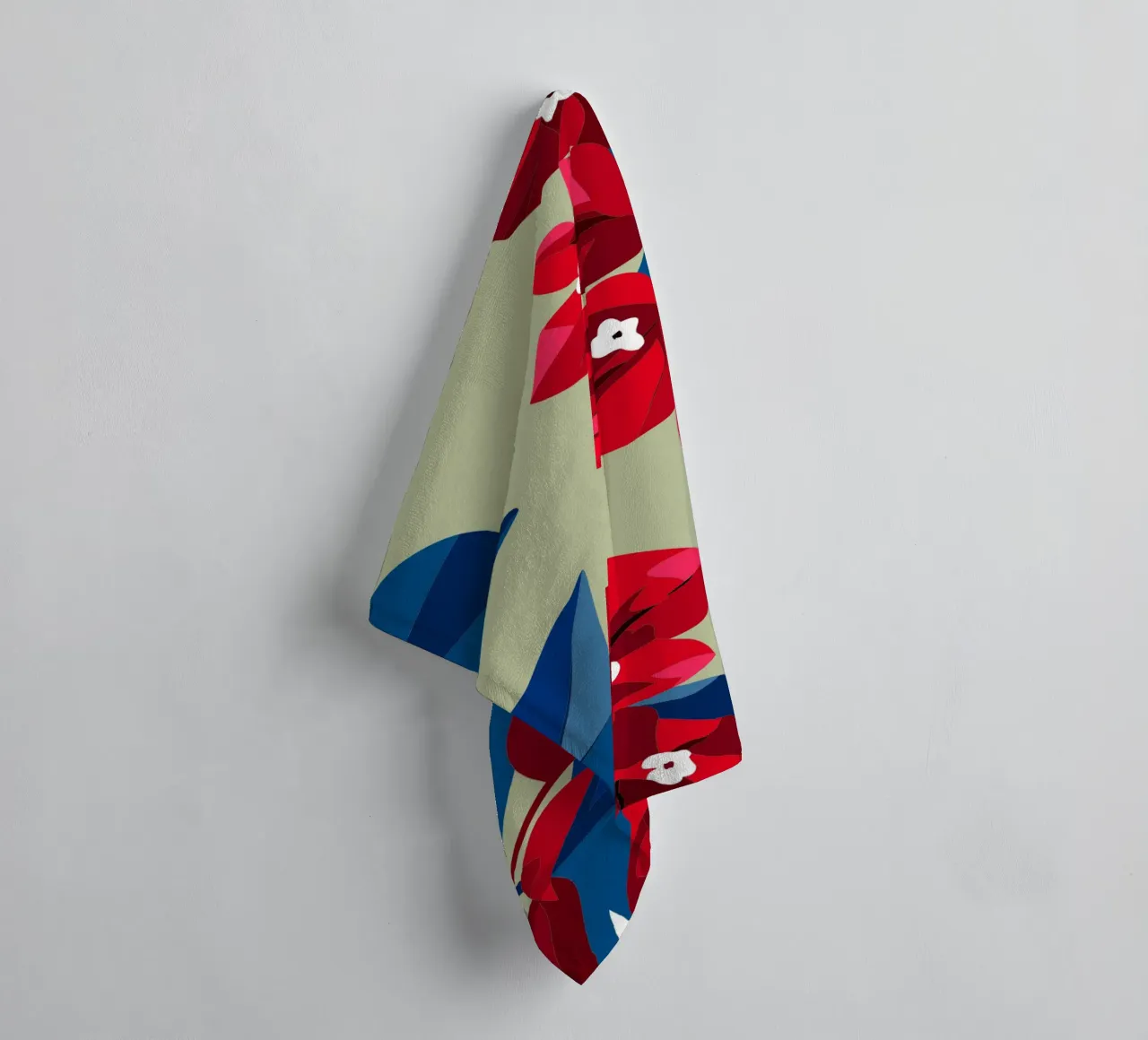 Bougenville flowers towel by HAPPY SHOP