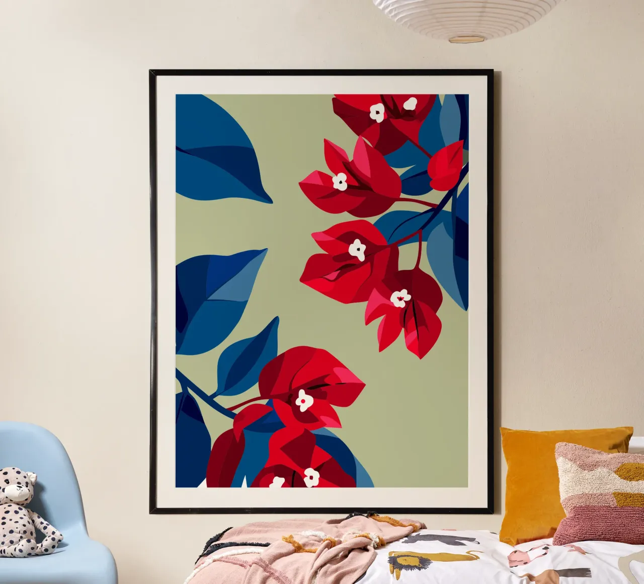 Bougenville flowers hahnemühle by HAPPY SHOP