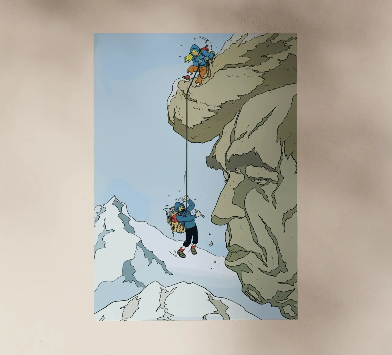 Arrampicatori di Tintin pellicola backlit da Kango Studios