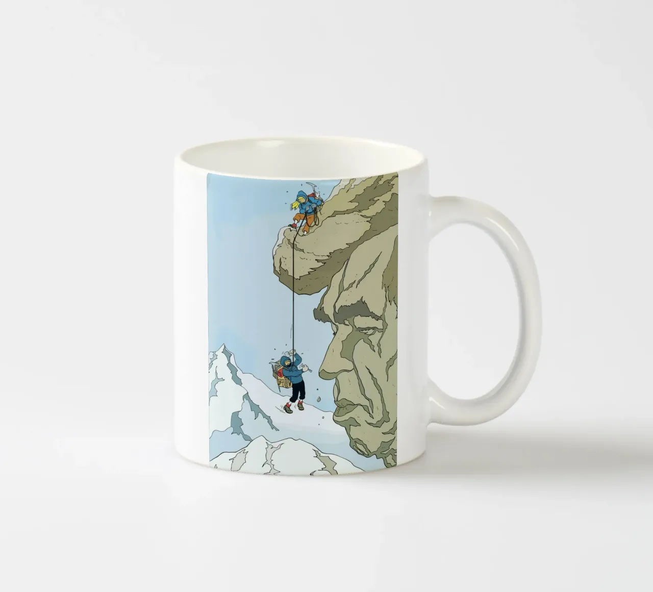 Arrampicatori di Tintin tazza in ceramica da Kango Studios
