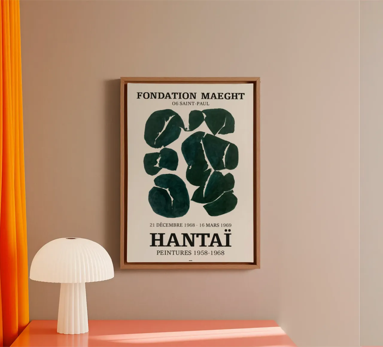 Simon Hantai Mostra 1 tela con Cornice a cassetta da Lonnieprints