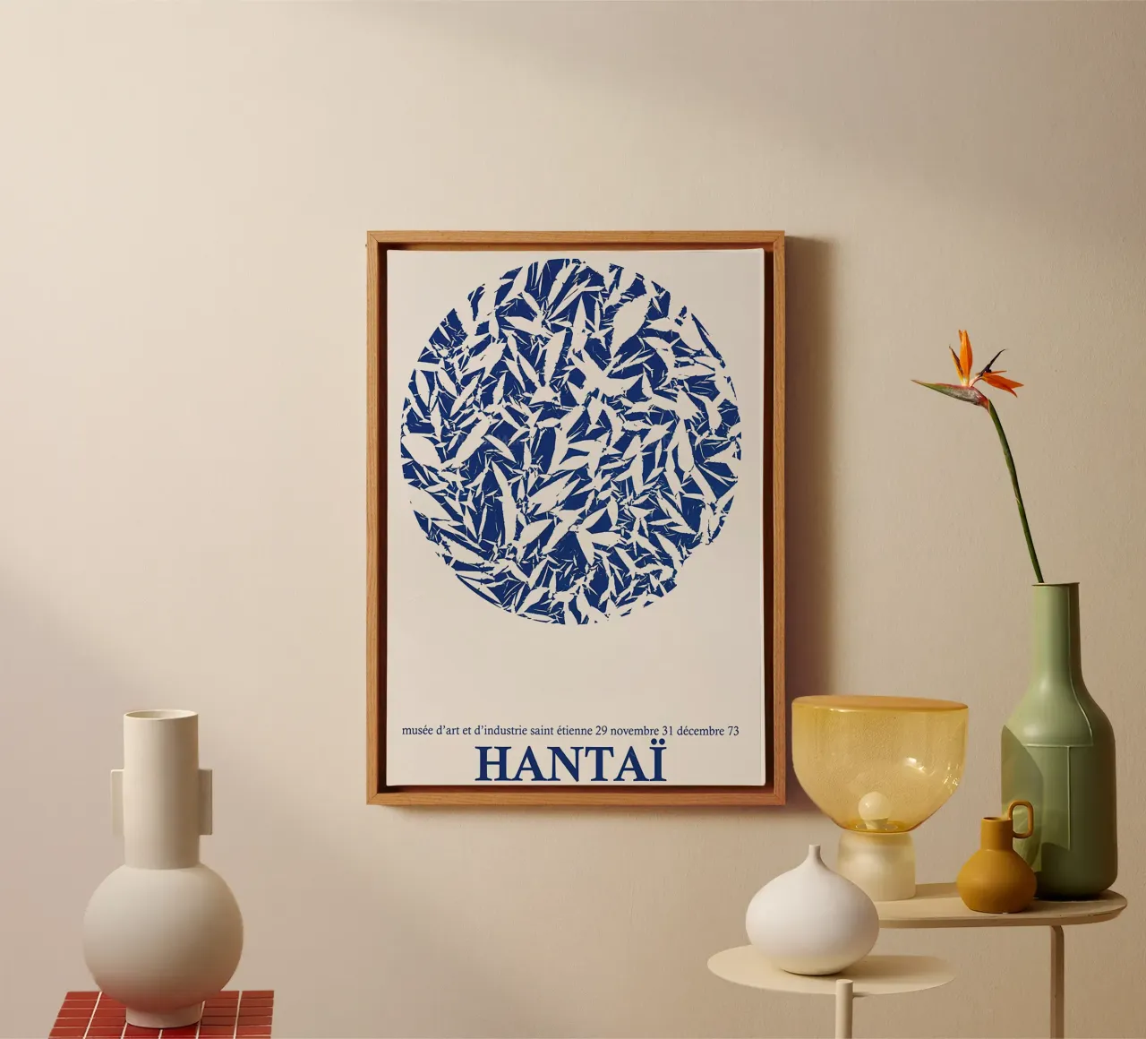 Circolo di studio Simon Hantai tela con Cornice a cassetta da Lonnieprints