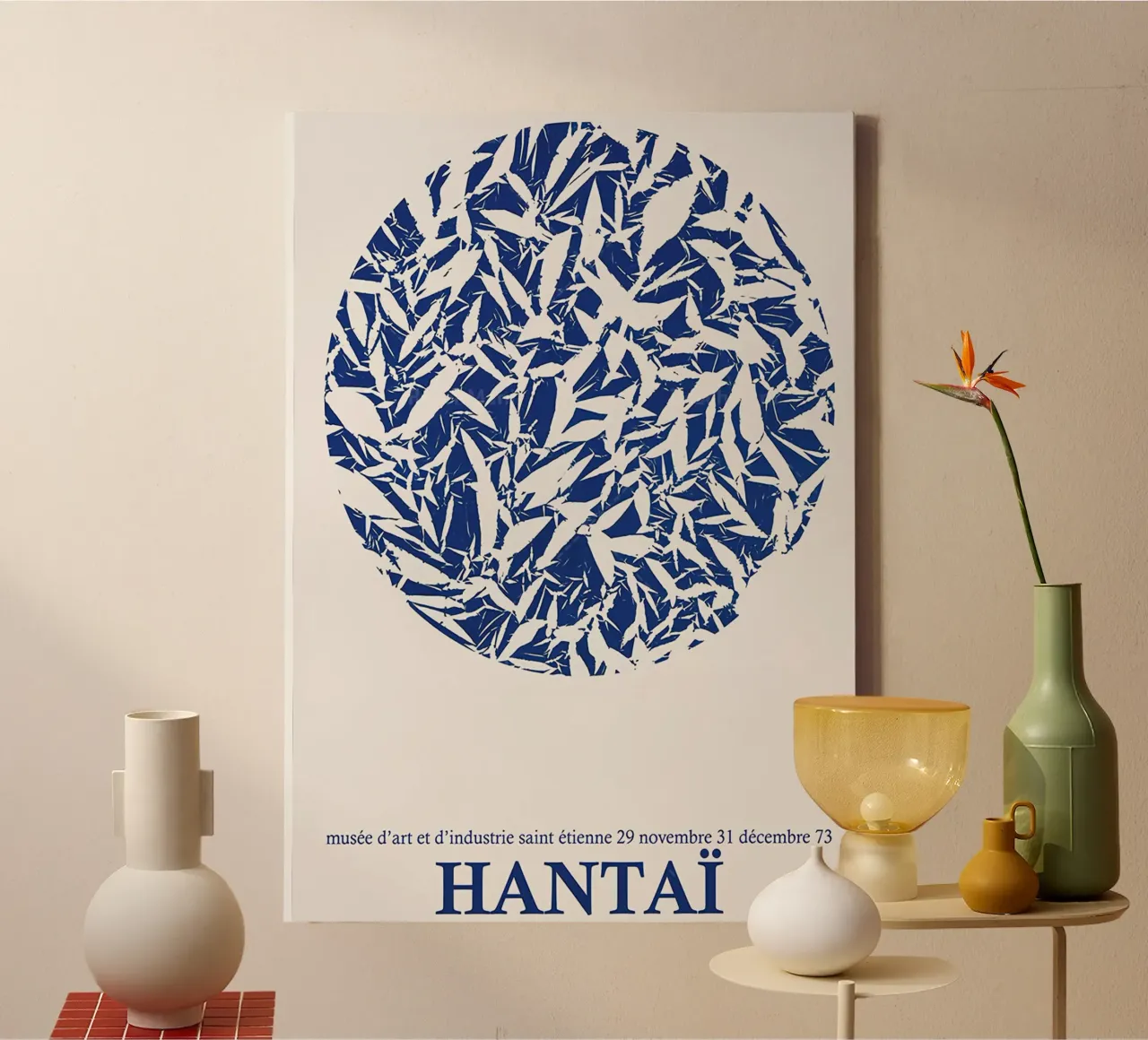 Circolo di studio Simon Hantai tela con Cornice a cassetta da Lonnieprints