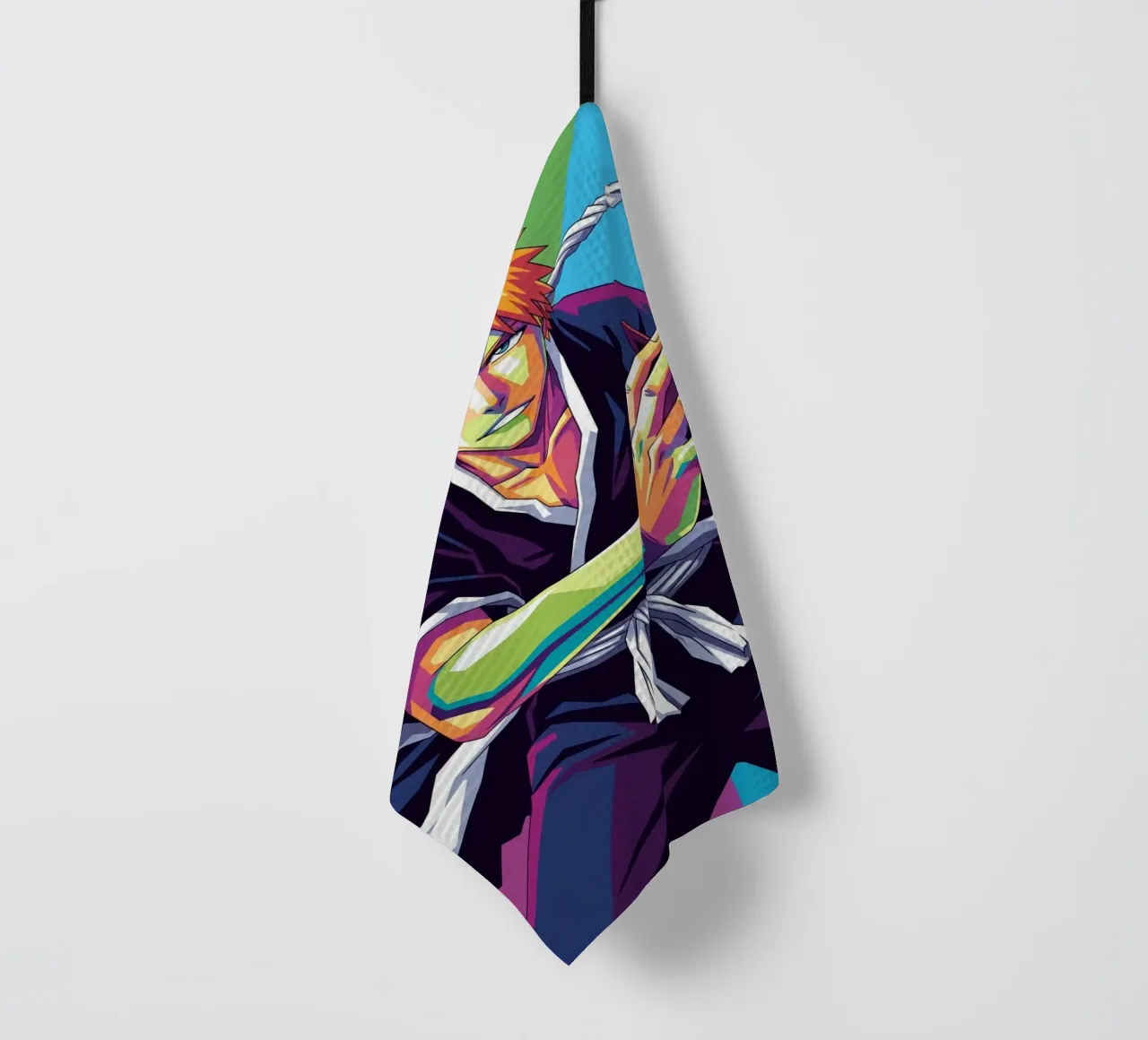 Ichigo Kurosaki - Bleach (9) tea towel by Hantamrata