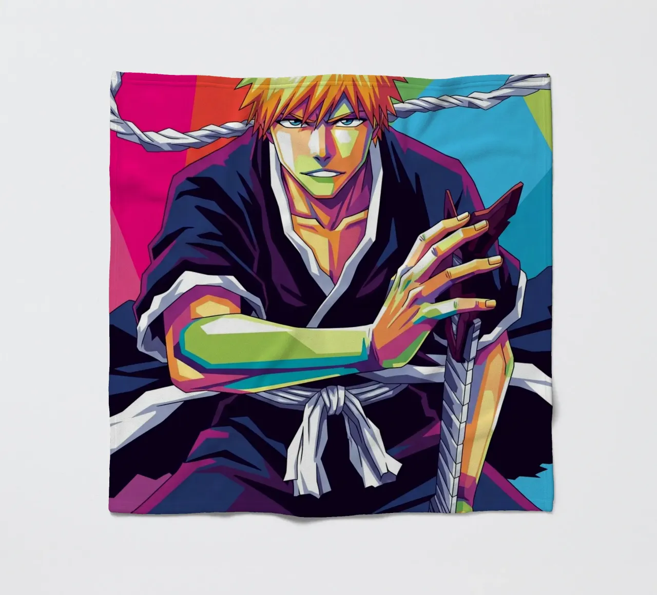 Ichigo Kurosaki - Bleach (9) coperta in pile da Hantamrata