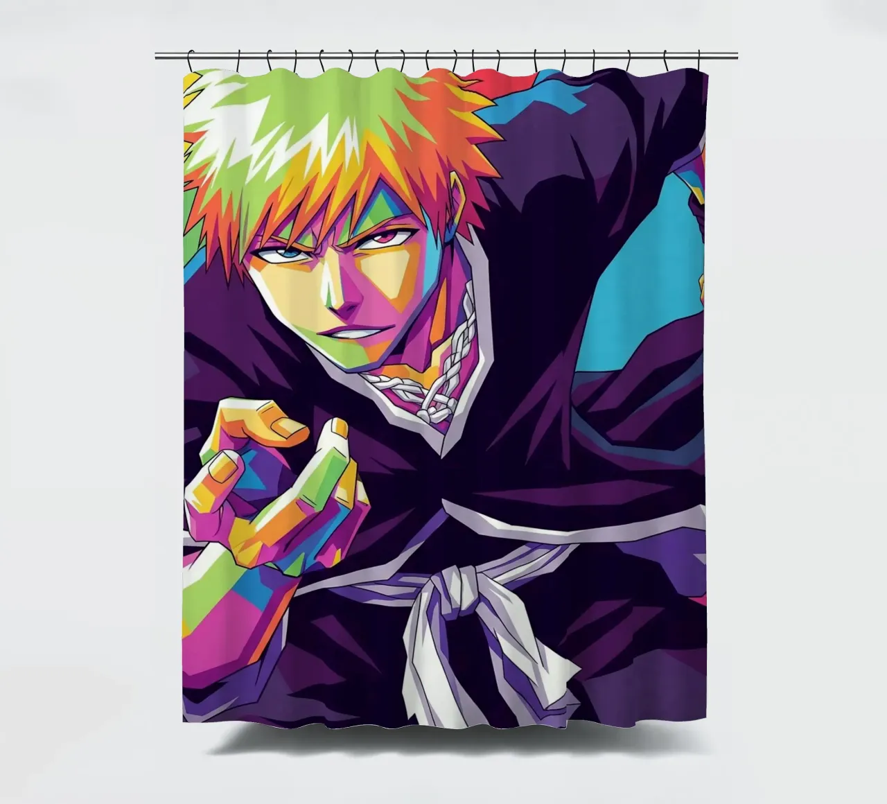 Ichigo Kurosaki - Bleach (10) shower curtain by Hantamrata
