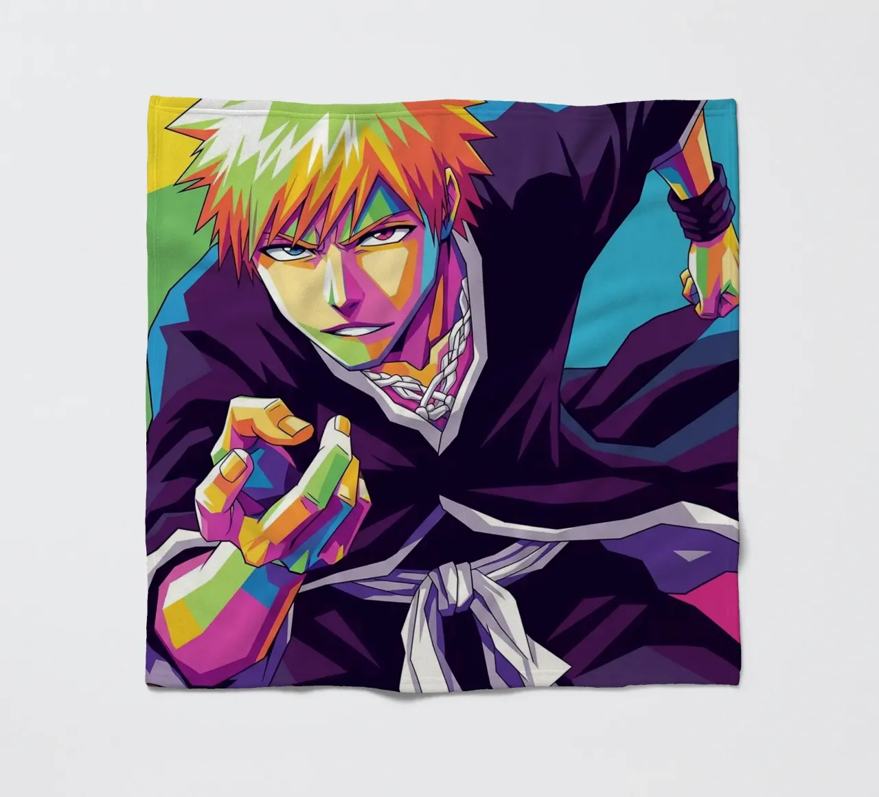 Ichigo Kurosaki - Bleach (10) fleece blanket by Hantamrata