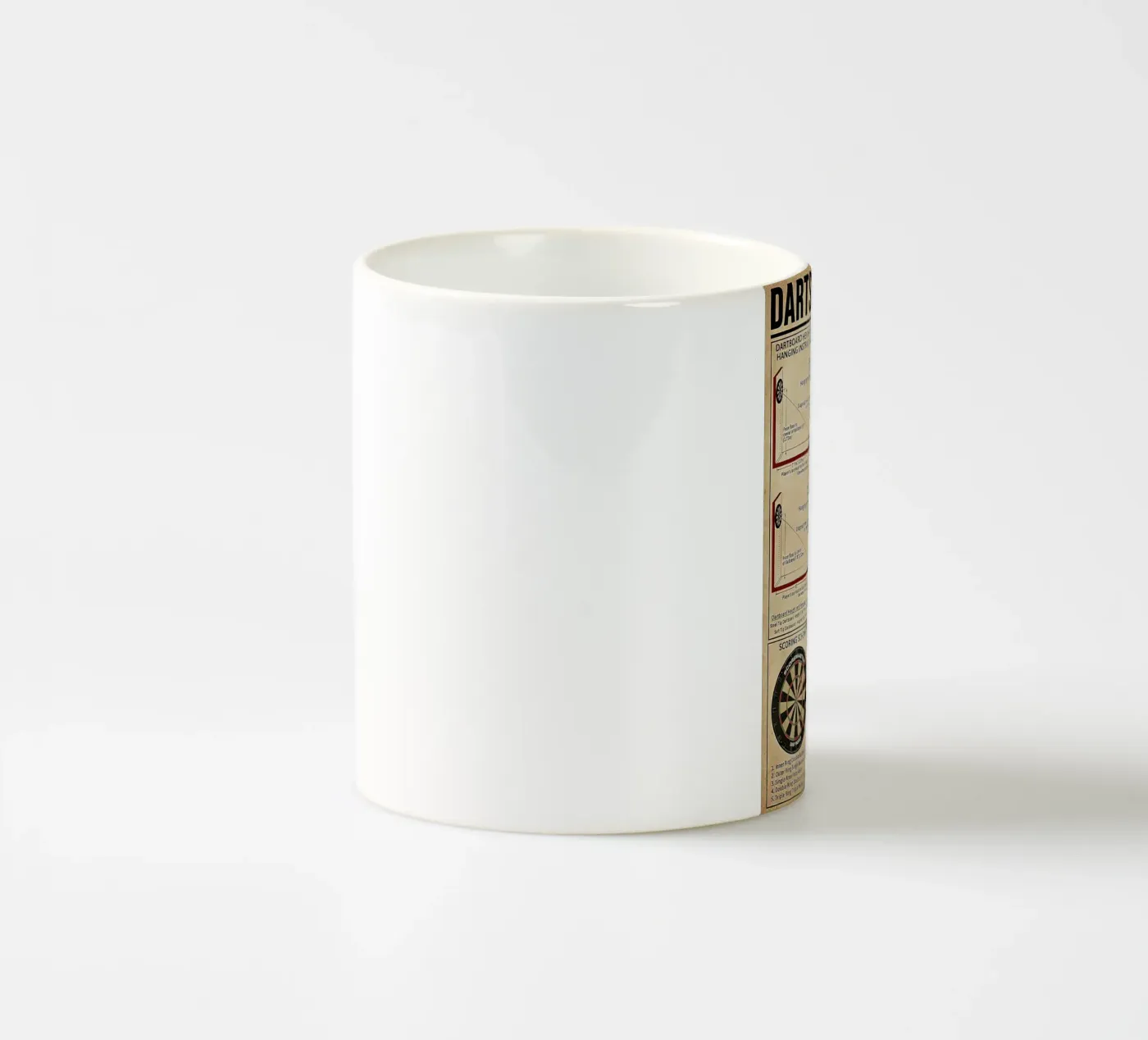 Darts Knowledge Poster ceramic mug by Maritiknowled