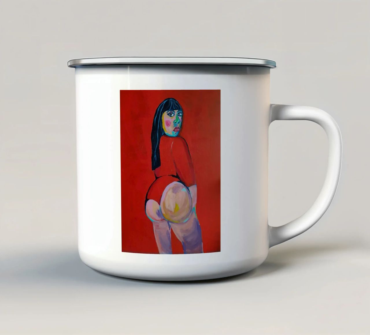 Mi ami? tazza in smalto da Blanca Nuñez Pozuelo