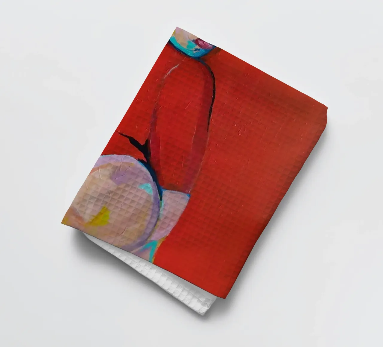 Do you love me? tea towel by Blanca Nuñez Pozuelo