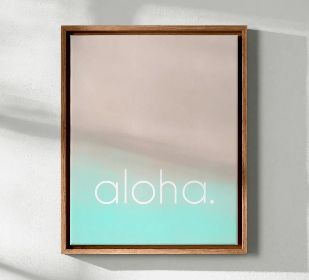 aloha ocean tela con Cornice a cassetta da datemyart