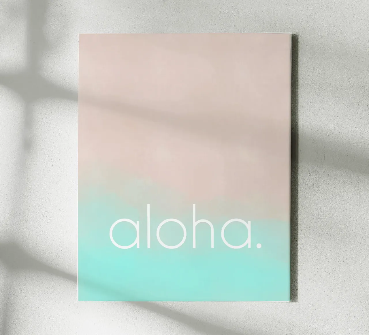 aloha ocean tela con Cornice a cassetta da datemyart