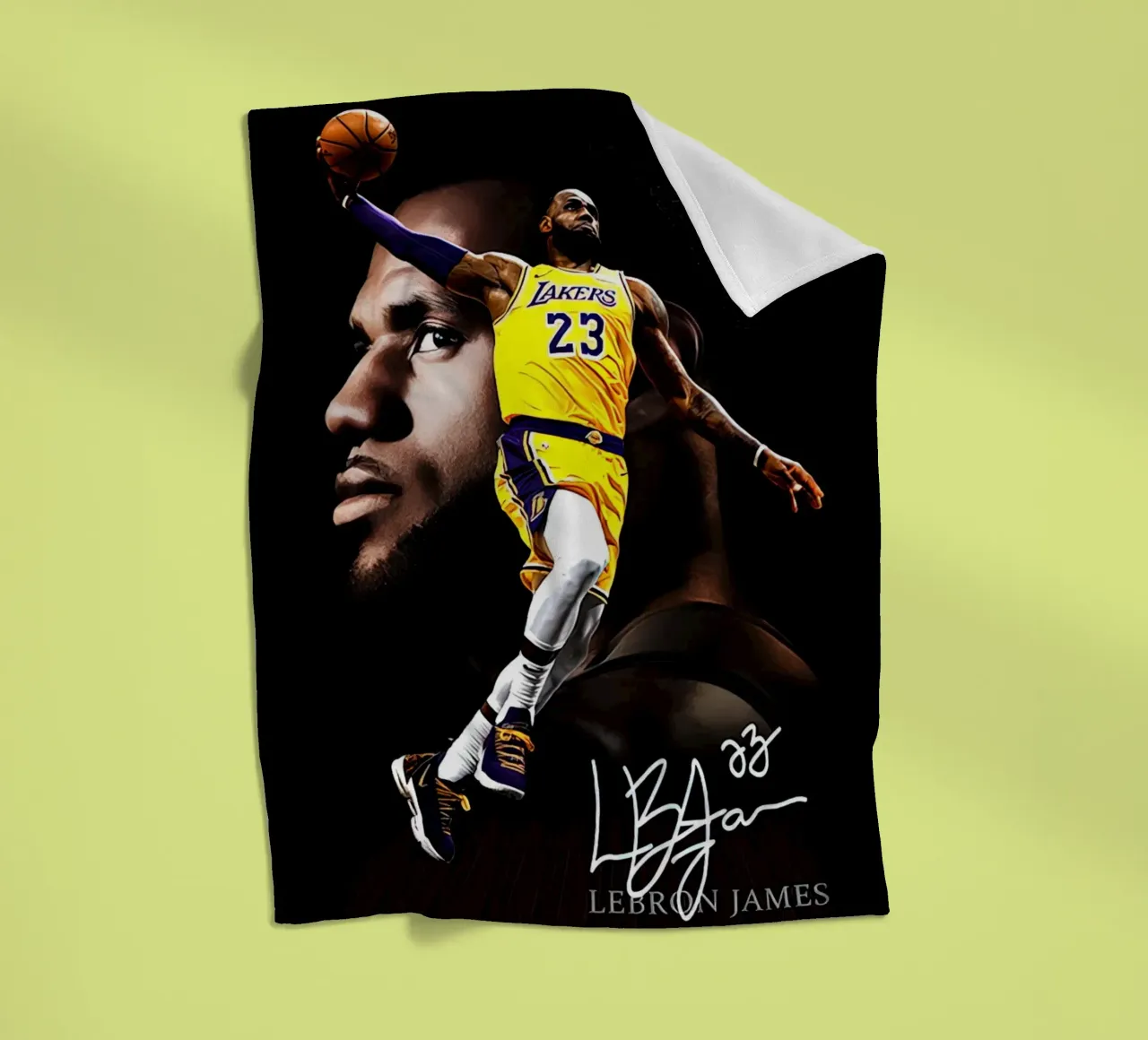 23 Lebron James coperta in pile da willtahuyshop
