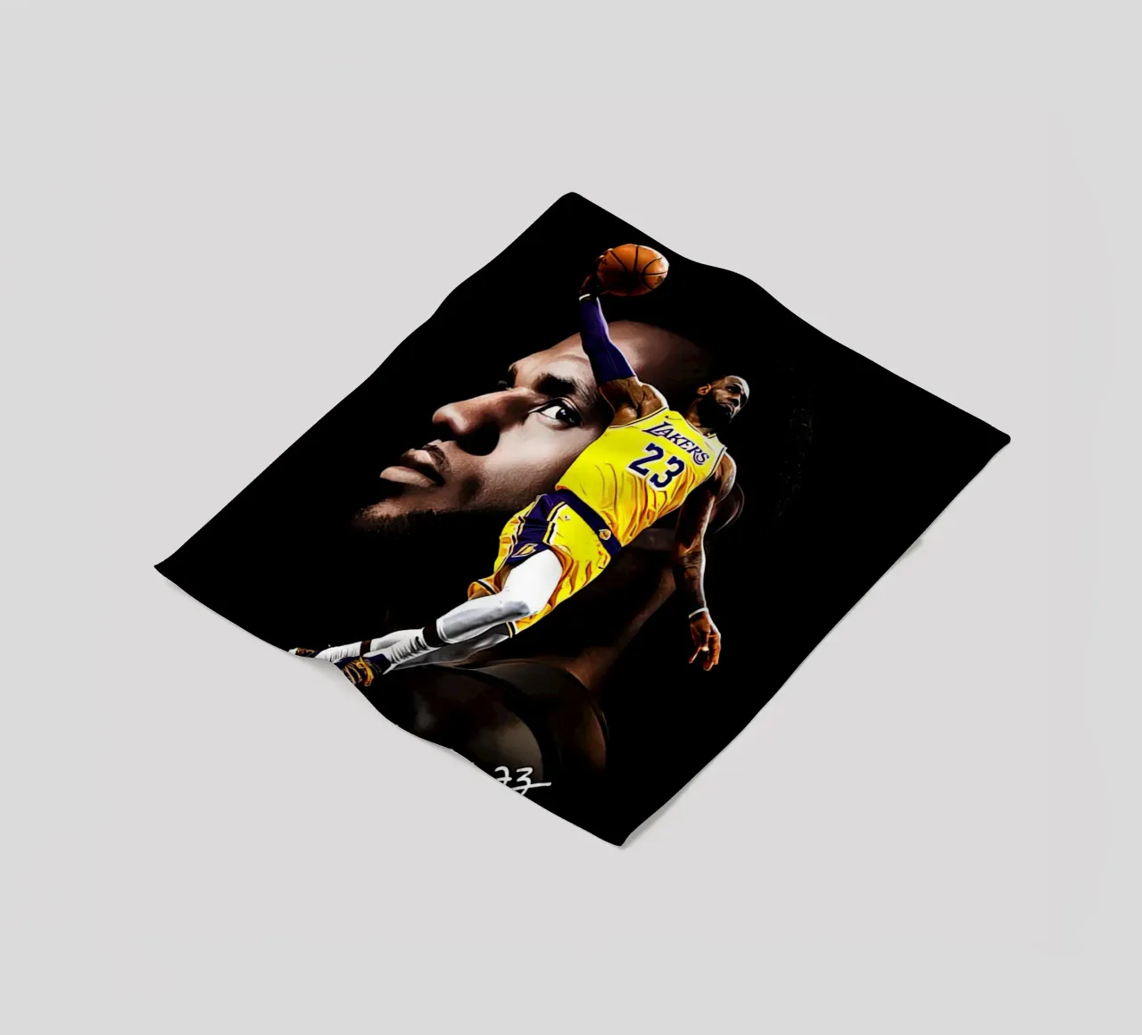 23 Lebron James coperta in pile da willtahuyshop
