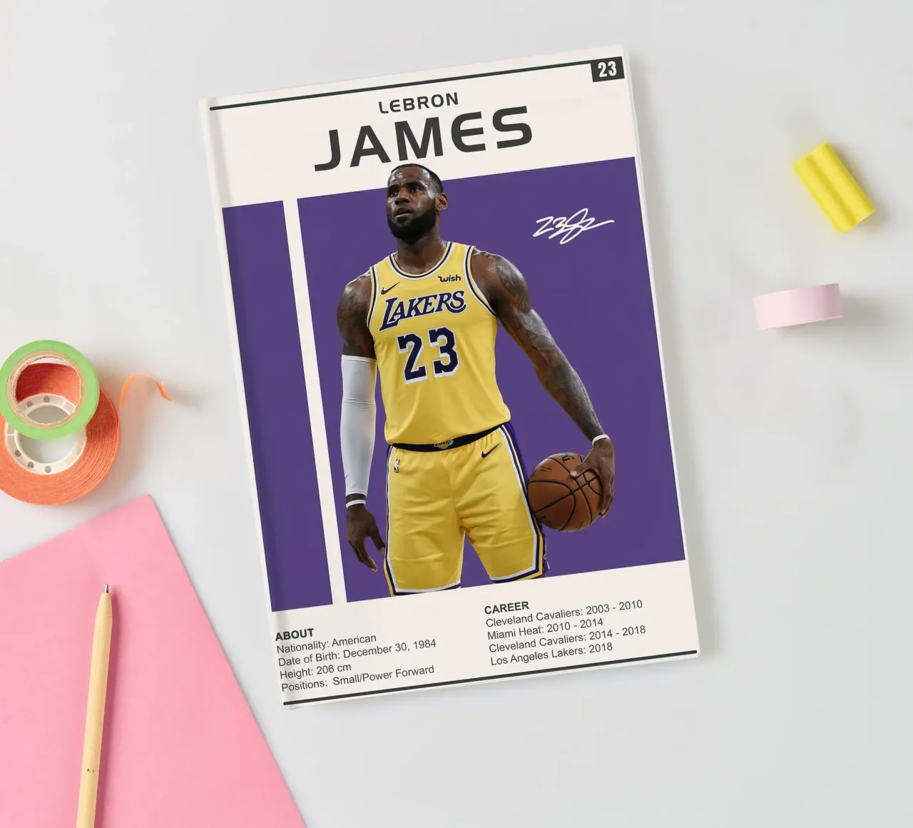 James 23 notebook by willtahuyshop