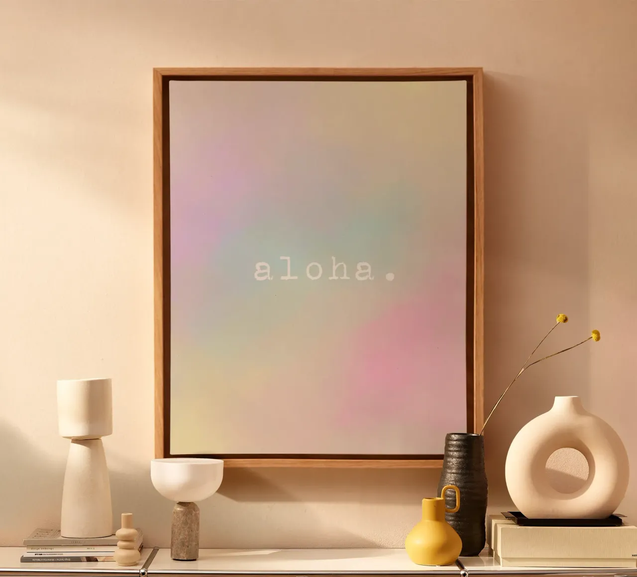 aloha rainbow canvas met Baklijst van datemyart