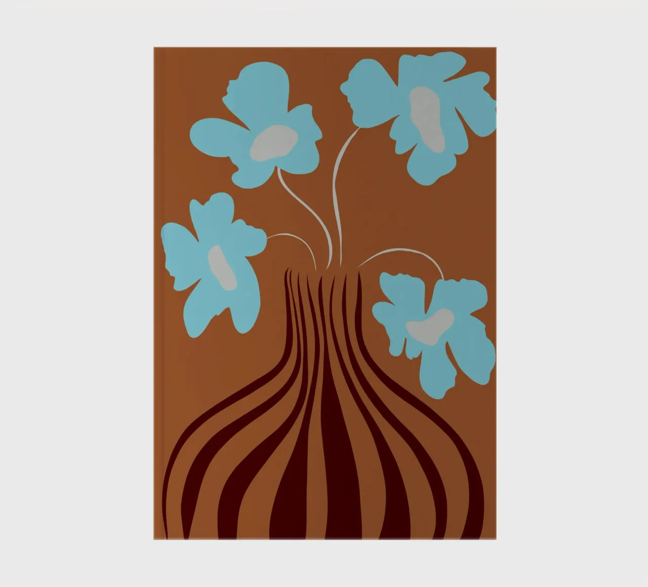 Minimalistic Vase 2 notebook by Miho Art Studio