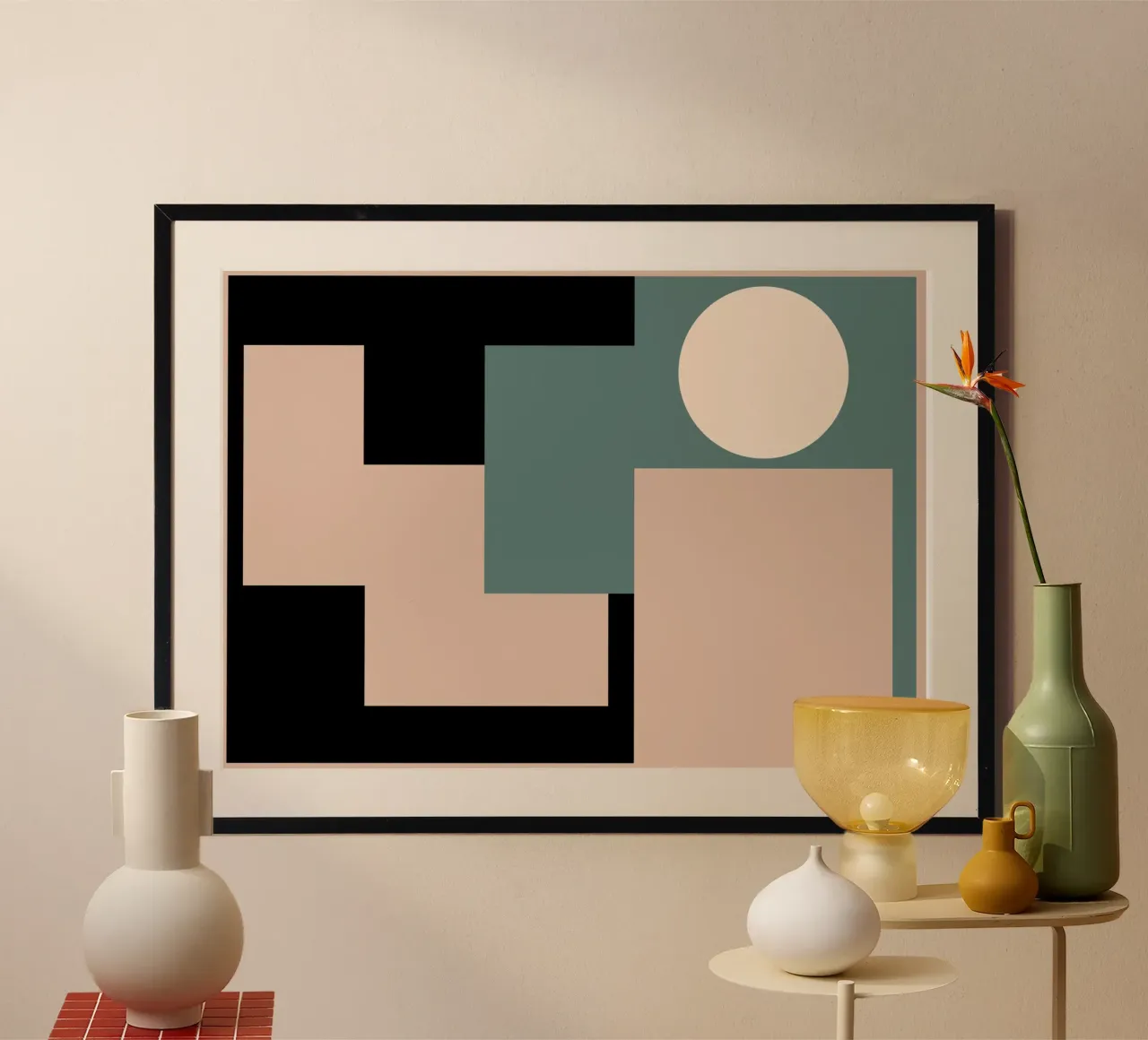 Armonia geometrica moderna 02 poster da KHouse Studio